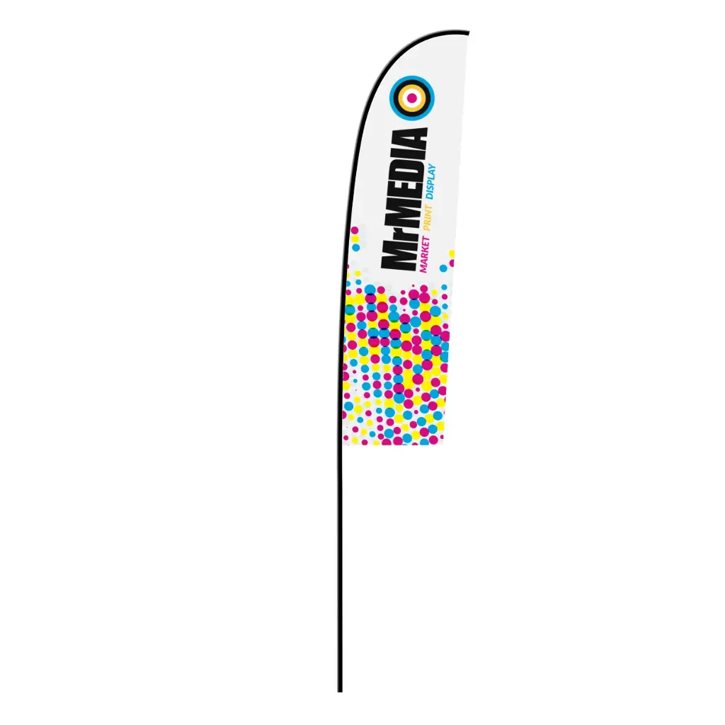[SKU - WC2MDDCPMX] Feather Flag 6.5', Double sided, Complete