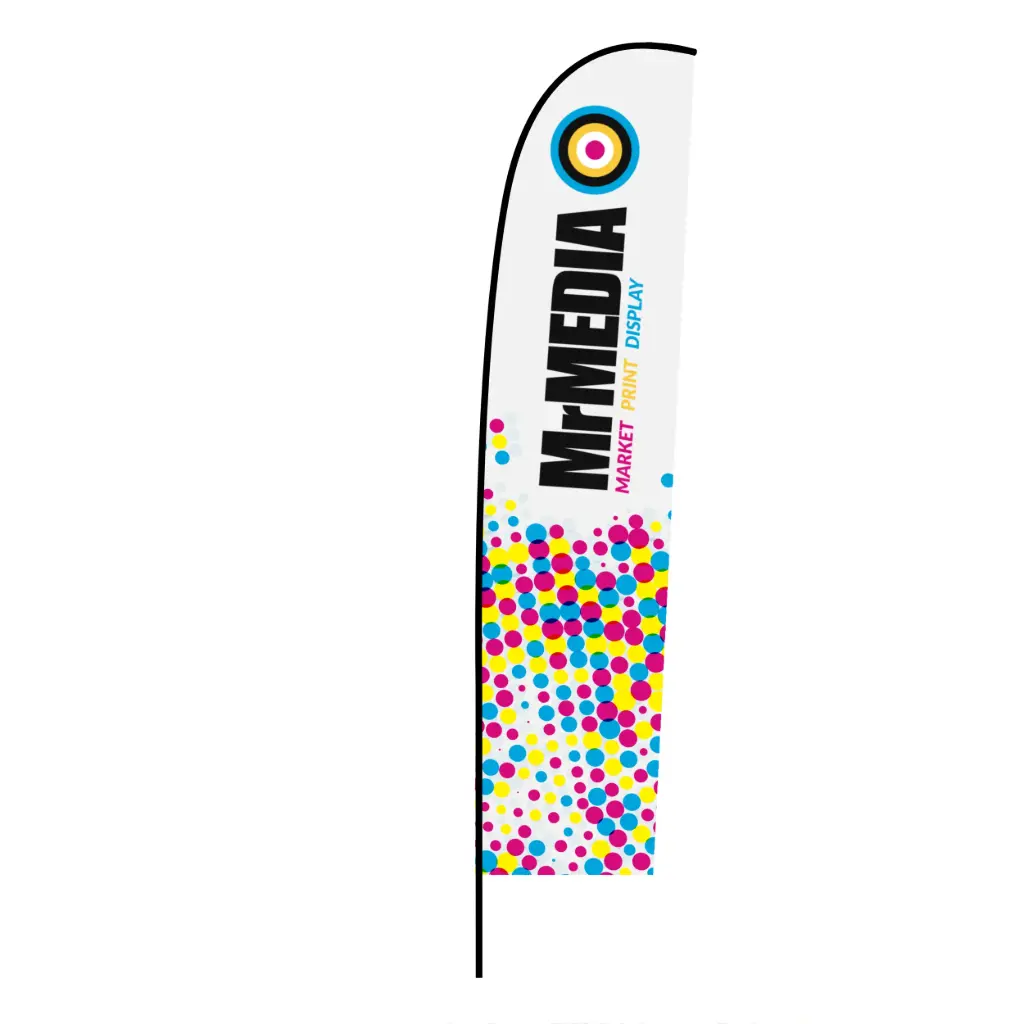 [SKU - WC3MDDCPMX] Feather Flag 10', Double sided, Complete
