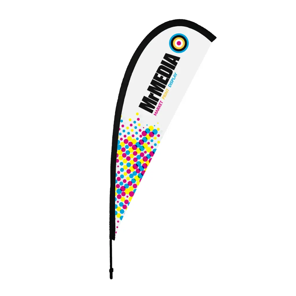 [SKU - TD3MDSCPMX] Teardrop Flag 10', Single sided, Complete
