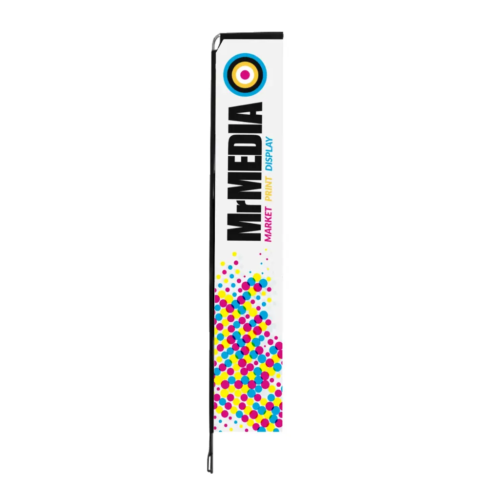 [SKU - TS4MDSCPMX] Telescopic Flag (Fiberglass) 13', Single sided, Complete