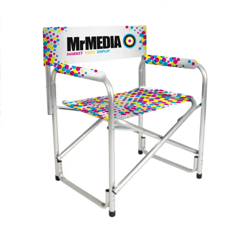 [SKU - DC00DSCSFU] Directors Chair, Steel, Head Rest, Arm Rest, Seat