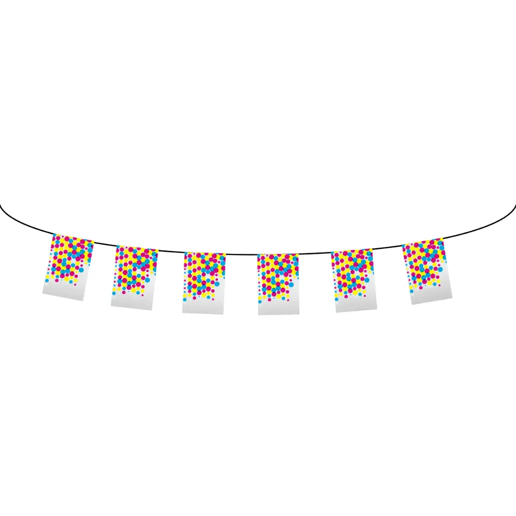 [SKU - PE20DSCREC] Rectangular Pennants. Single sided, PVC, 33' Length